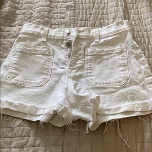 Madewell white shorts